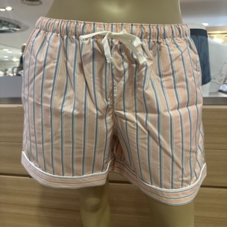 스트라이프 도비직 여성 파자마반바지