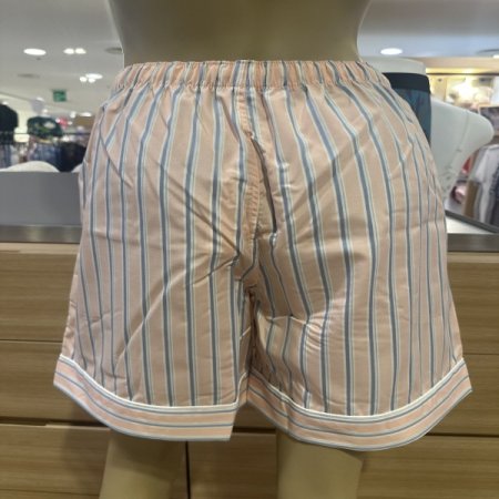 스트라이프 도비직 여성 파자마반바지