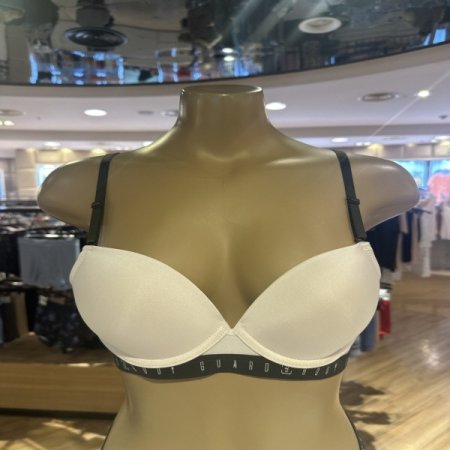 카키밴드 크림 브라 햄팬티 세트