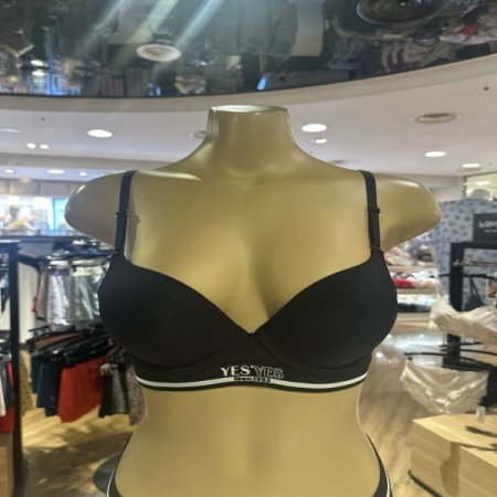 블랙 캐쥬얼 브라 햄팬티 세트