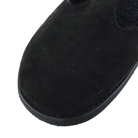 버클 스웨이드 뮬 클로그