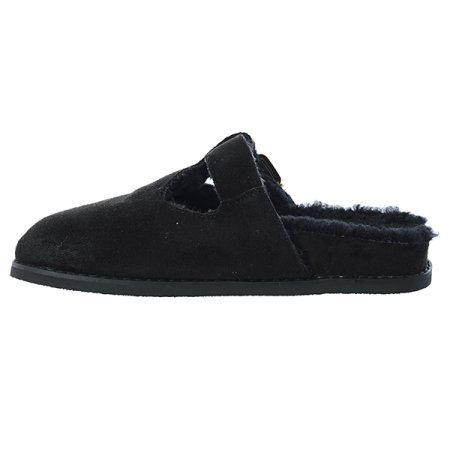 버클 스웨이드 뮬 클로그