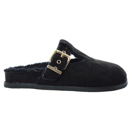 버클 스웨이드 뮬 클로그