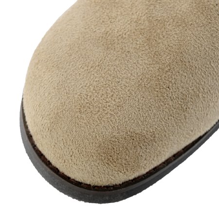 버클 스웨이드 뮬 클로그