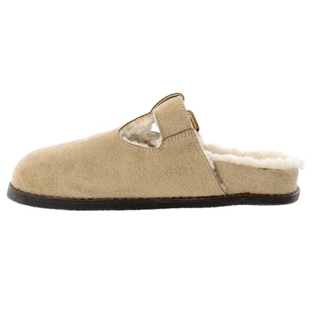 버클 스웨이드 뮬 클로그