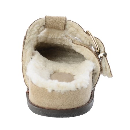 버클 스웨이드 뮬 클로그