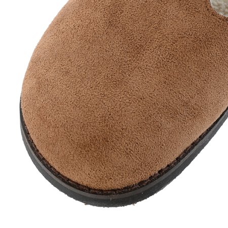 버클 스웨이드 뮬 클로그