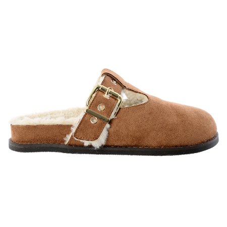 버클 스웨이드 뮬 클로그