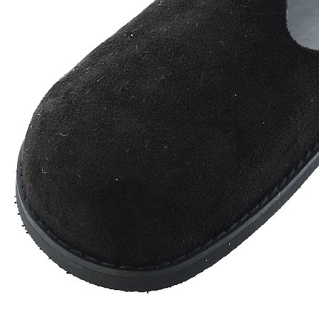 버클 스웨이드 뮬 클로그