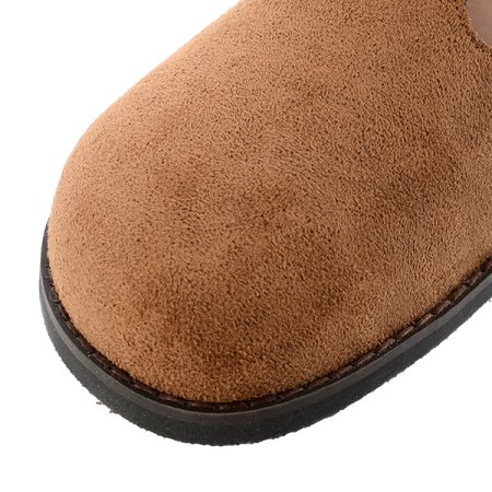 버클 스웨이드 뮬 클로그