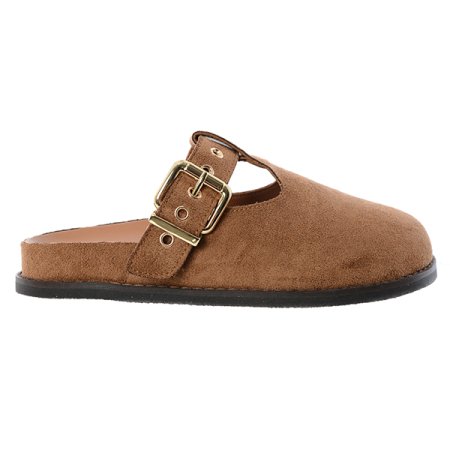 버클 스웨이드 뮬 클로그