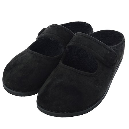 메리제인 퍼 스웨이드 뮬 클로그