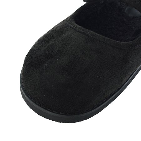 메리제인 퍼 스웨이드 뮬 클로그