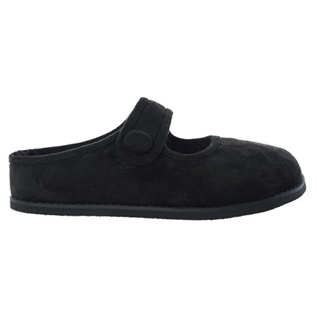 메리제인 퍼 스웨이드 뮬 클로그