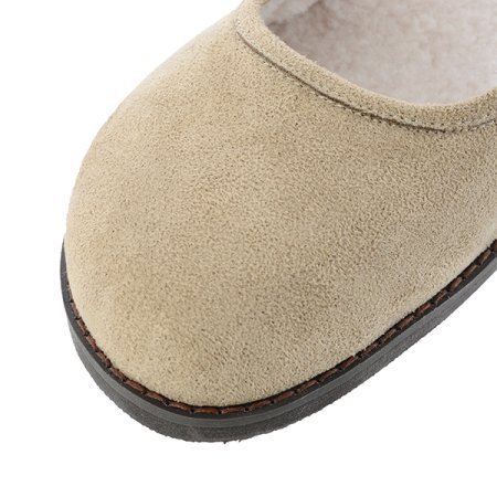 메리제인 퍼 스웨이드 뮬 클로그