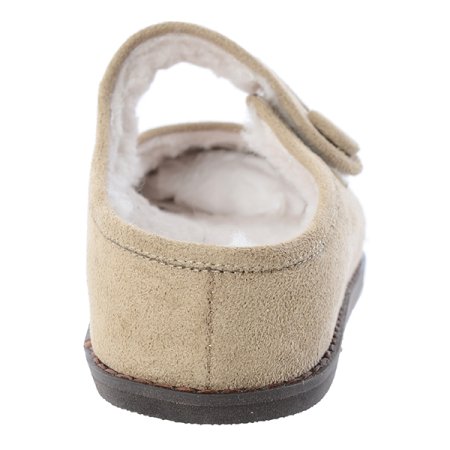 메리제인 퍼 스웨이드 뮬 클로그