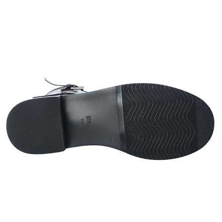 더블 버클 스트랩 미들부츠