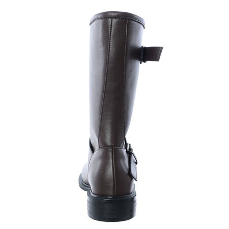 더블 버클 스트랩 미들부츠