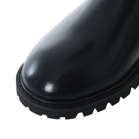 클래식 버클 라운드 하프 미들부츠