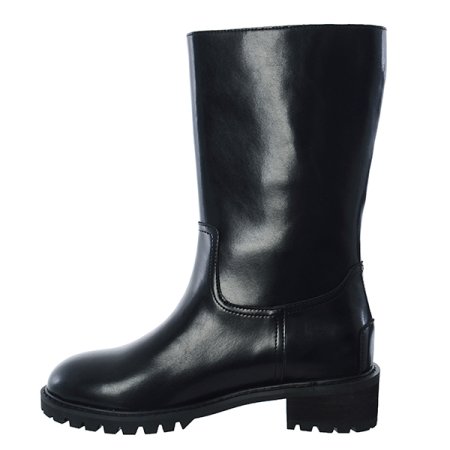 클래식 버클 라운드 하프 미들부츠