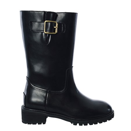 클래식 버클 라운드 하프 미들부츠