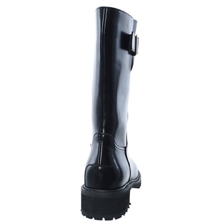 클래식 버클 라운드 하프 미들부츠