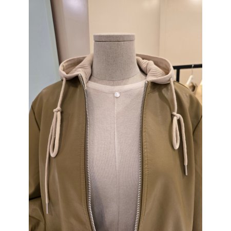 레더 빙고 후드자켓