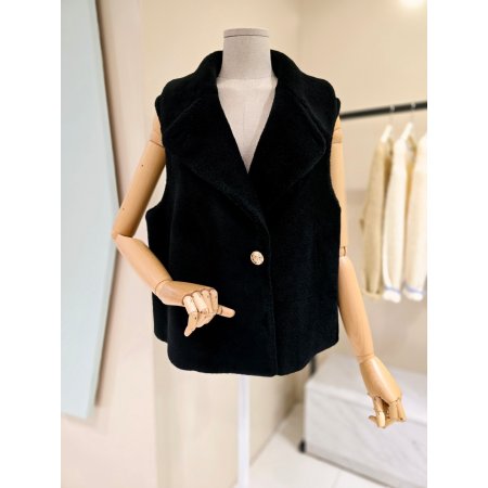 리얼양모 리버시블 카라넥 베스트