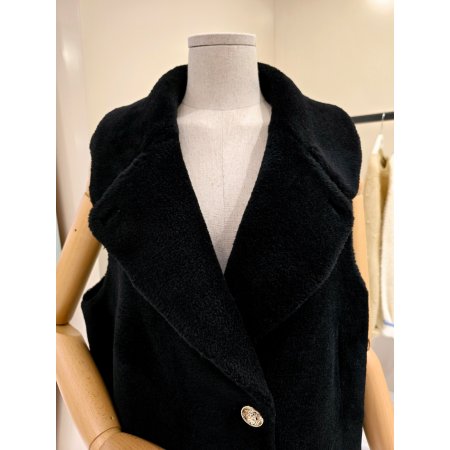 리얼양모 리버시블 카라넥 베스트