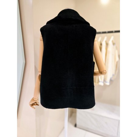 리얼양모 리버시블 카라넥 베스트