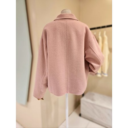 심플 스탠카라 울자켓