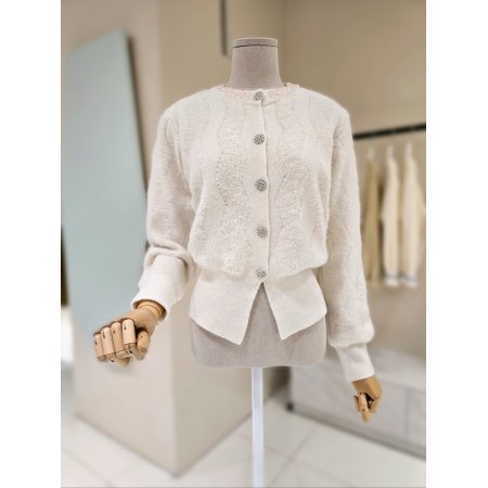 펄사 비즈 라운드 가디건