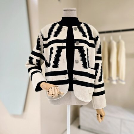 아웃포켓 라운드 자켓