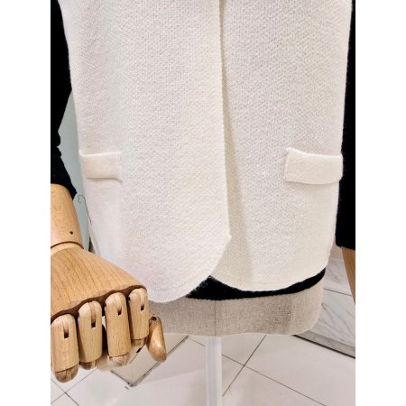 골드버튼 조끼 세트 폴라니트