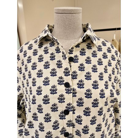 플라워 패턴 본딩 카라자켓