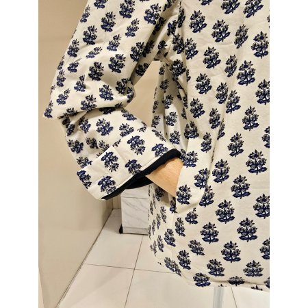 플라워 패턴 본딩 카라자켓