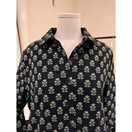 프린트 카라 본딩자켓