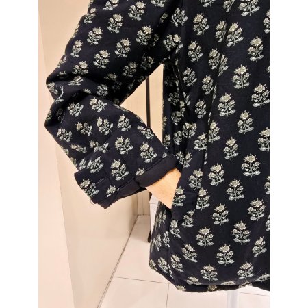 프린트 카라 본딩자켓