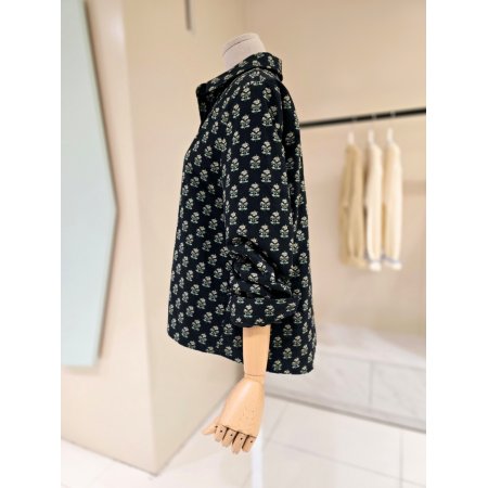 프린트 카라 본딩자켓