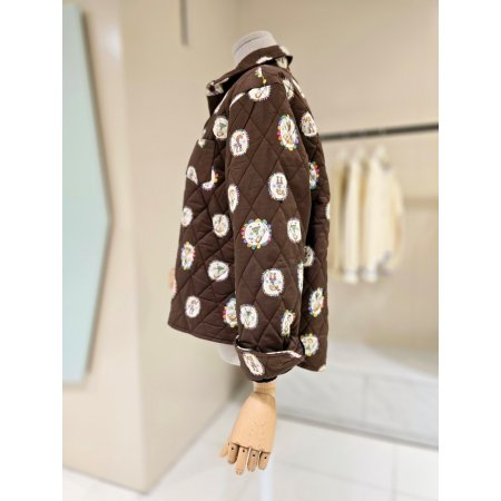 캐릭터 패턴 본딩 자켓