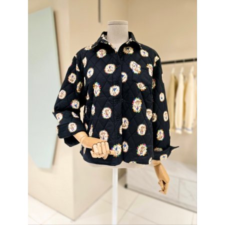 캐릭터 패턴 본딩 자켓