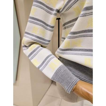 데스틸 라운드 단가라 니트