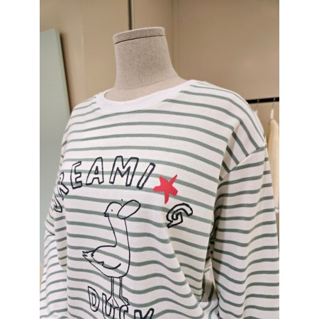 라운드 스타 오리 단가라 티셔츠