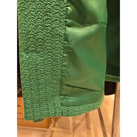 노카라 금장단추 트위드자켓