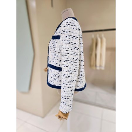 노카라 데님라인 트위드자켓