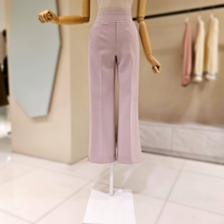 허리 밴딩 부츠컷 팬츠