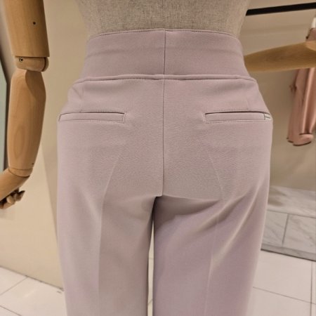 허리 밴딩 부츠컷 팬츠