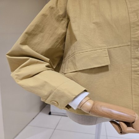 단추 스트링 카라 자켓