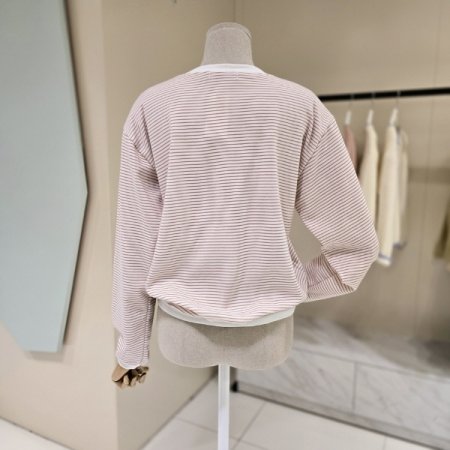 캘리 라운드 단가라 티셔츠