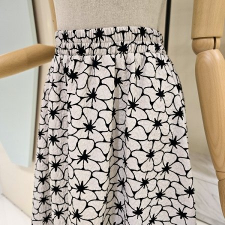 허리밴딩 플레어 스커트